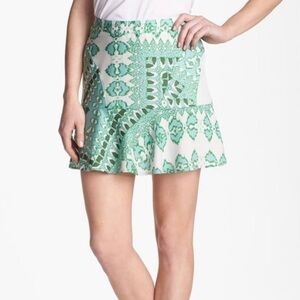 Collective Concepts Green Ruffle Trim Skirt, New with Tags